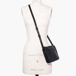 Black leather Madewell Crossbody Bag